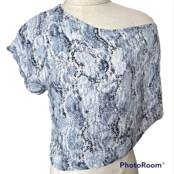 Olivaceous blue snake one shoulder top NWT - Picture 1 of 10